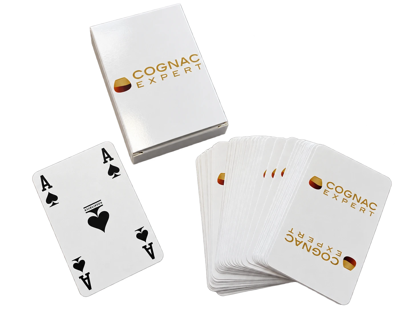 Cognac Expert playing cards
